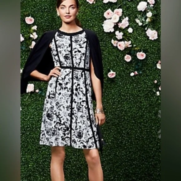 EUC Talbots | Dresses | Talbots Candle Light Rose Dress Size 4P - Picture 2 of 12